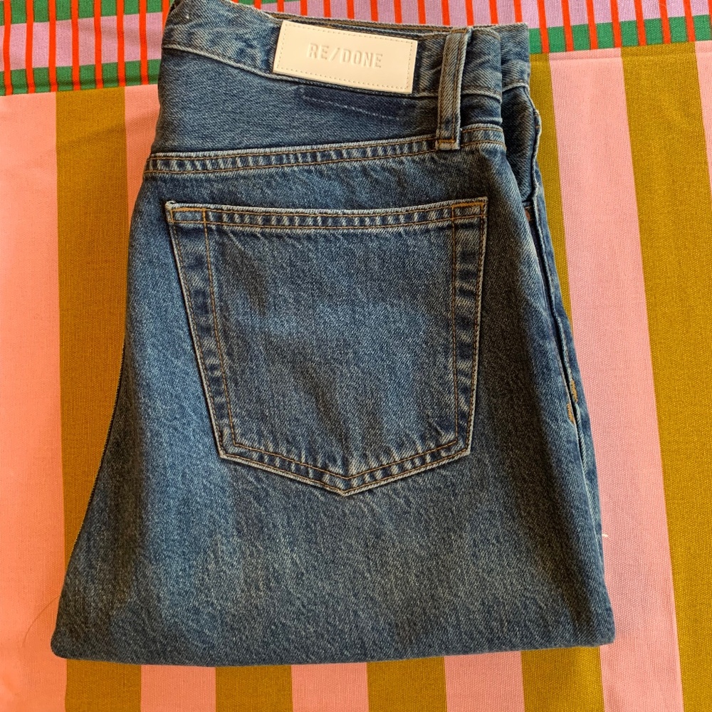 Re/Done 70s Stovepipe Jeans Size 29 Raw Hem - worn only once!